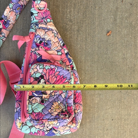 NWOT Disney sling backpack Floral Sling Bag with Pink Accents - Picture 5 of 5